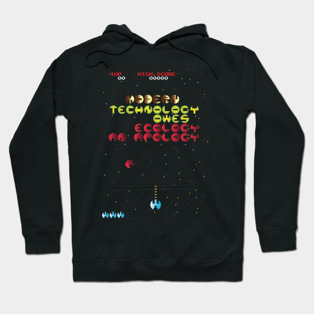 "Modern Technology Owes Ecology An Apology" - Alan M. Eddison Hoodie by RDFA